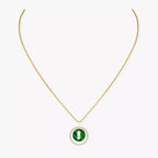 [Imperial] Lucky Move Diamond Necklace in Rose Gold and White Mother-of-Pearl