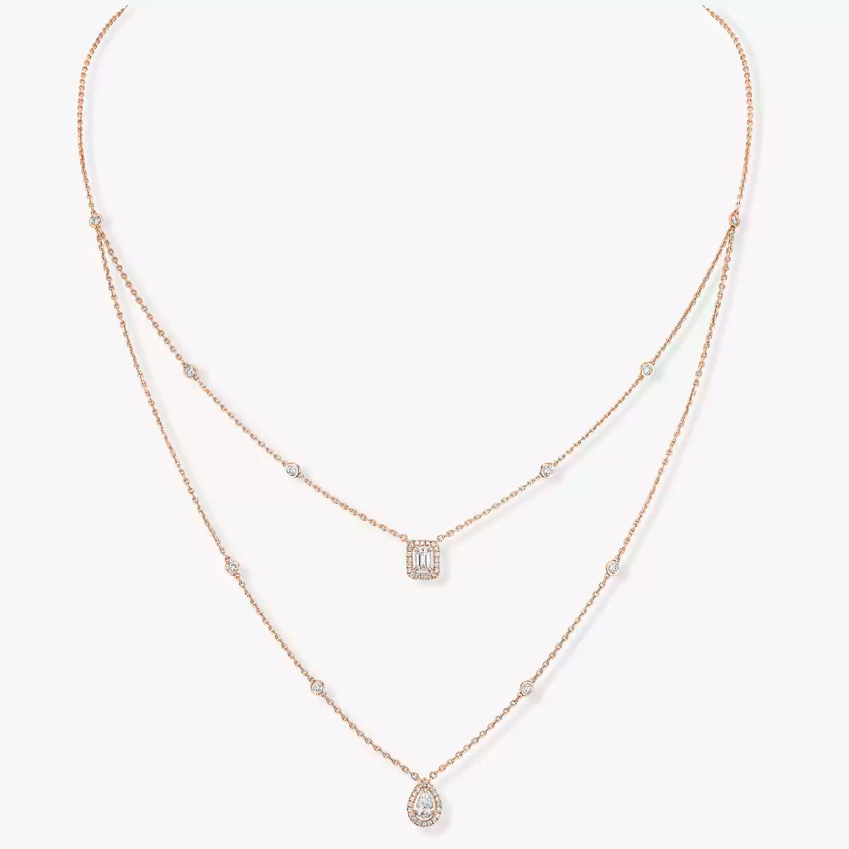 [Imperial] Diamond Necklace My Twin 2 Rows