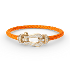 [Imperial] FORCE LARGE HORSESHOE FULL DIAMOND BRACELET GOLD