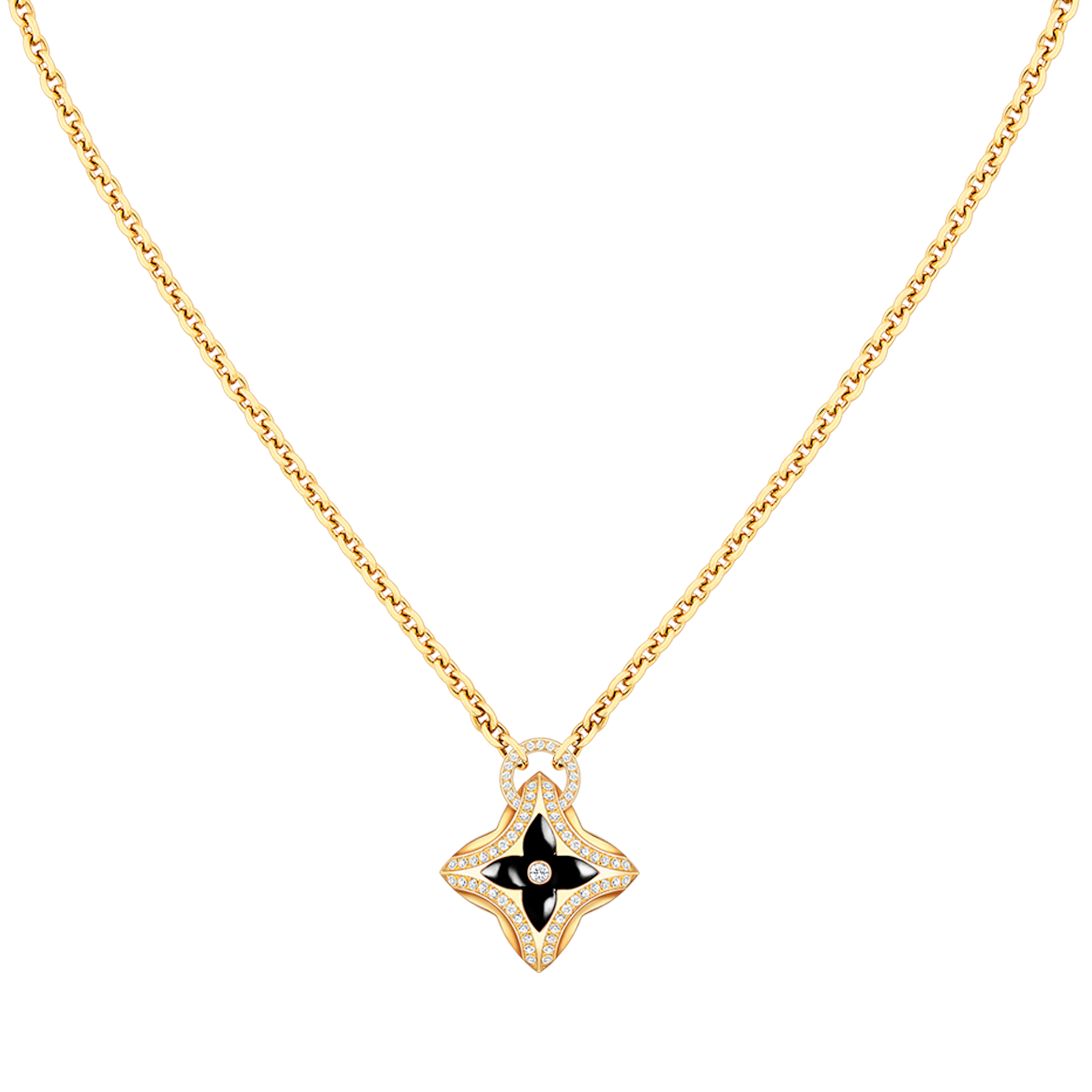 [Imperial] STAR PEDANT PINK GOLD DIAMOND NECKLACE