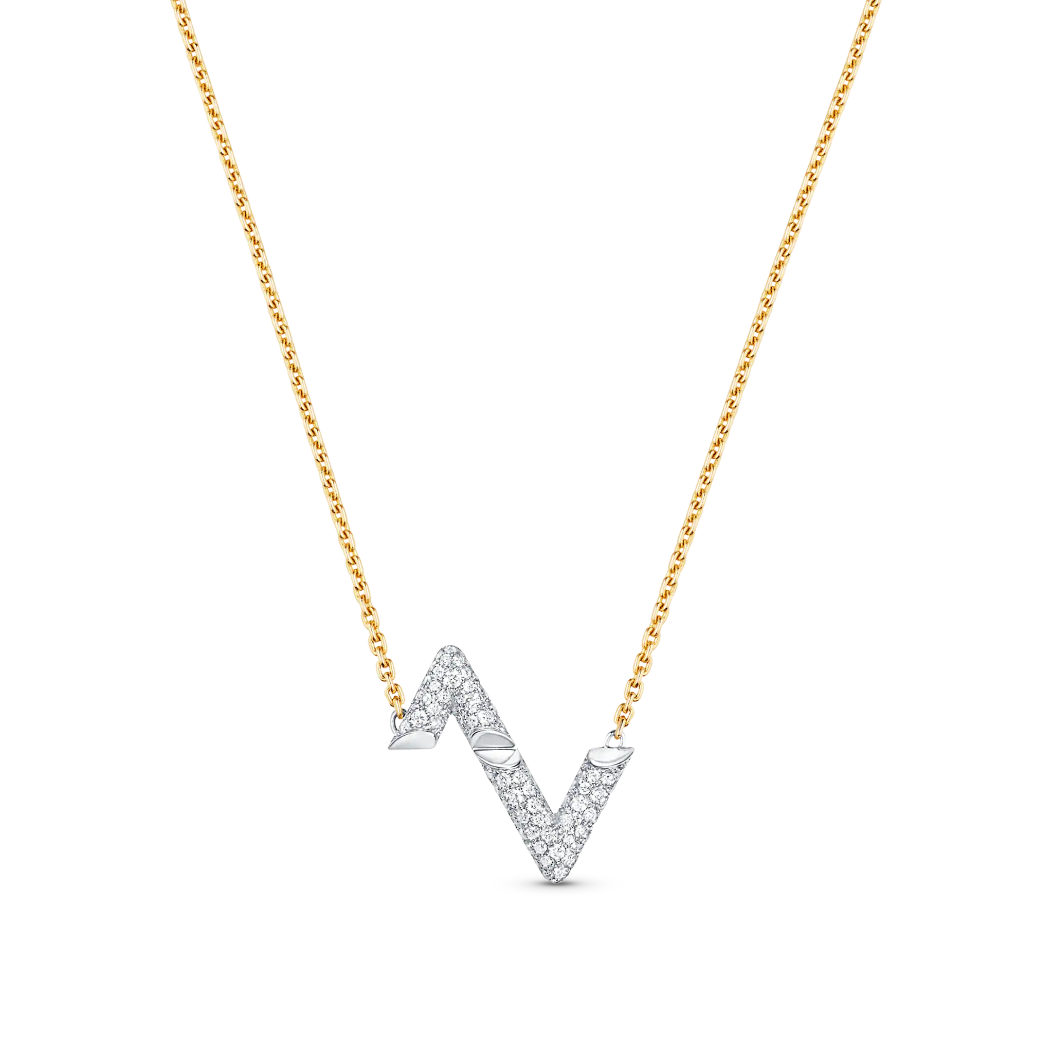 [Imperial] VOLT SILVER DIAMOND PEDANT NECKLACE