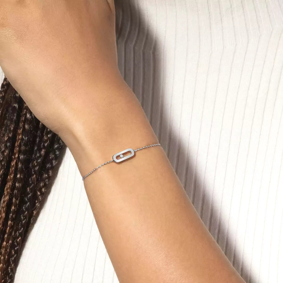 [Imperial] Move Uno Diamond Bracelet
