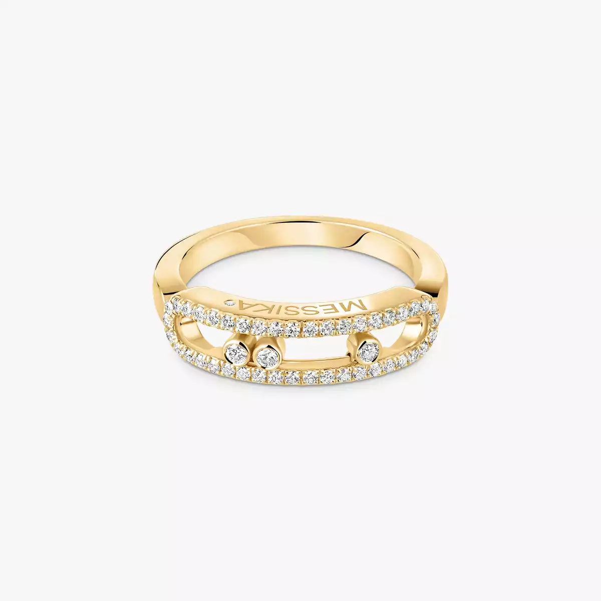 [Imperial]  Baby Move Gold Diamond Pave_ Ring
