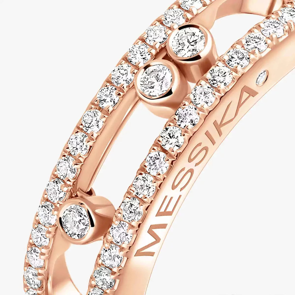 [Imperial]  Baby Move Gold Diamond Pave_ Ring