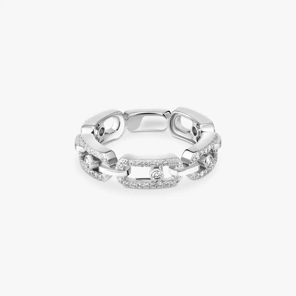 [Imperial] Move Link Pave_-Set Diamond Ring in Gold
