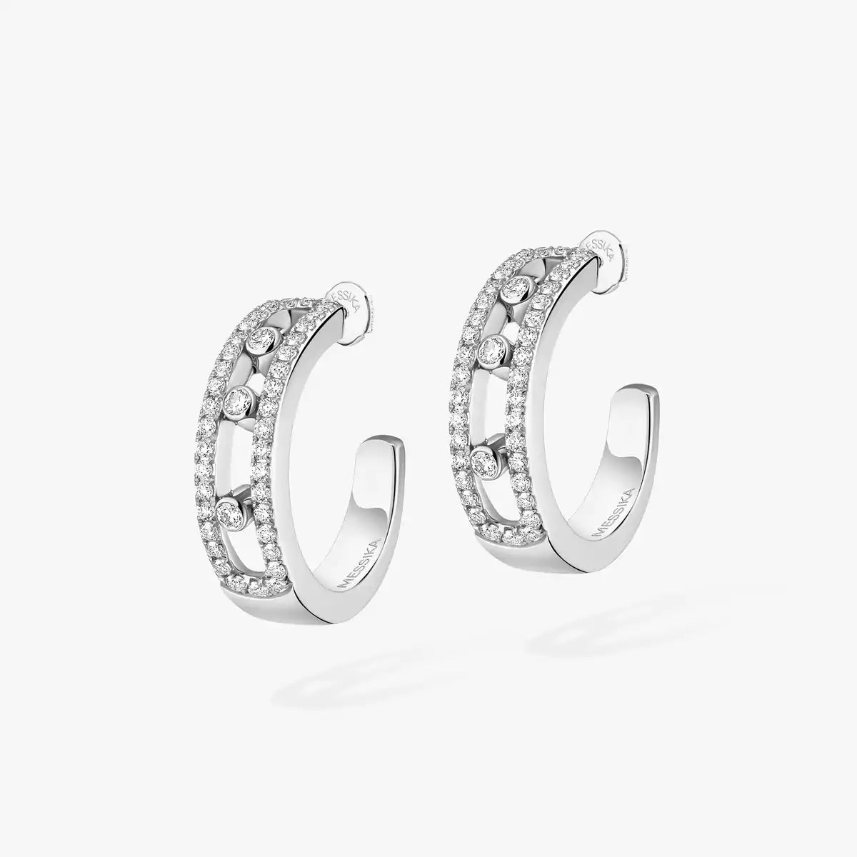 [Imperial] Diamond Pave_ Hoop Earrings Move
