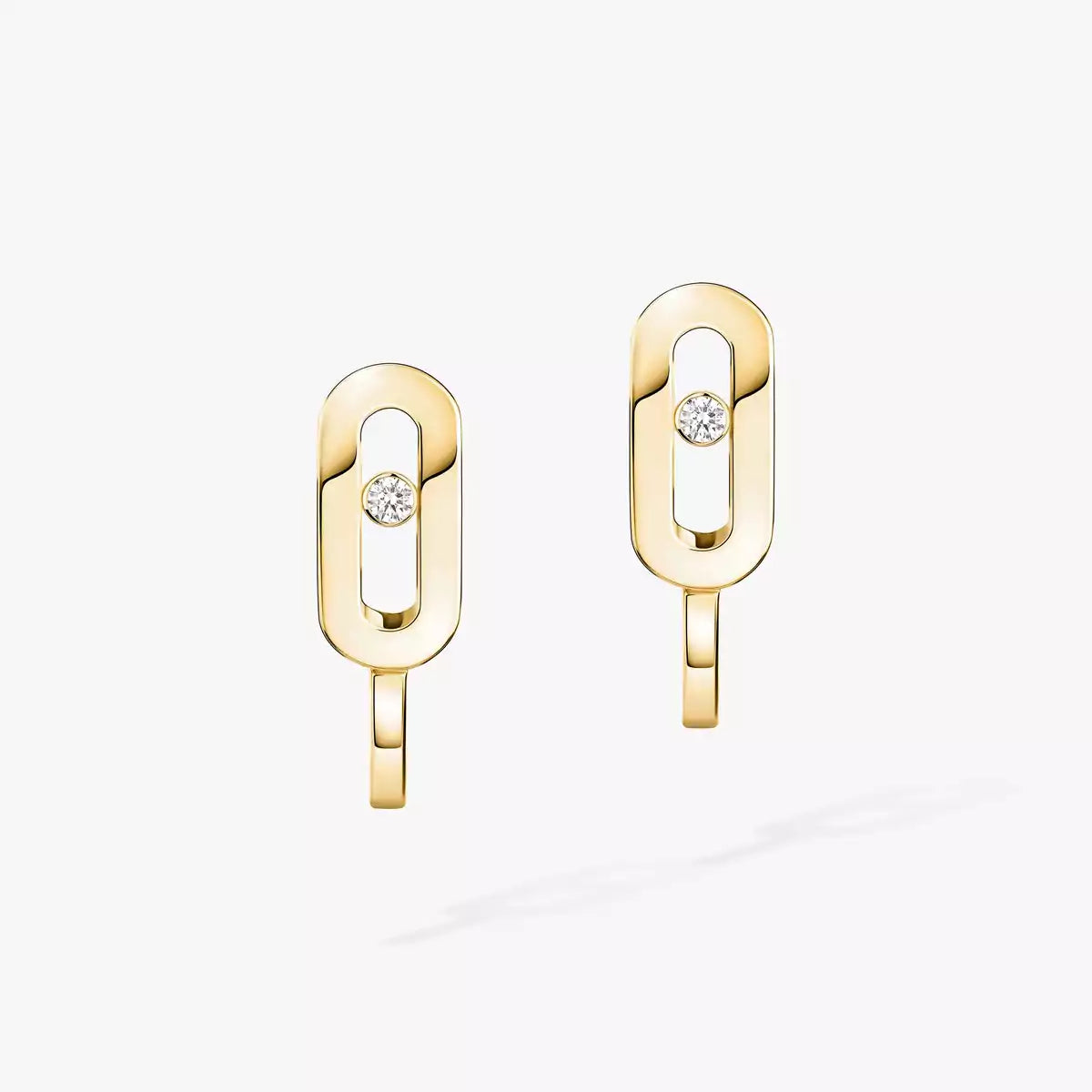 [Imperial] Diamond Mini Hoop Earrings Move Classique