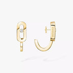[Imperial] Diamond Mini Hoop Earrings Move Classique
