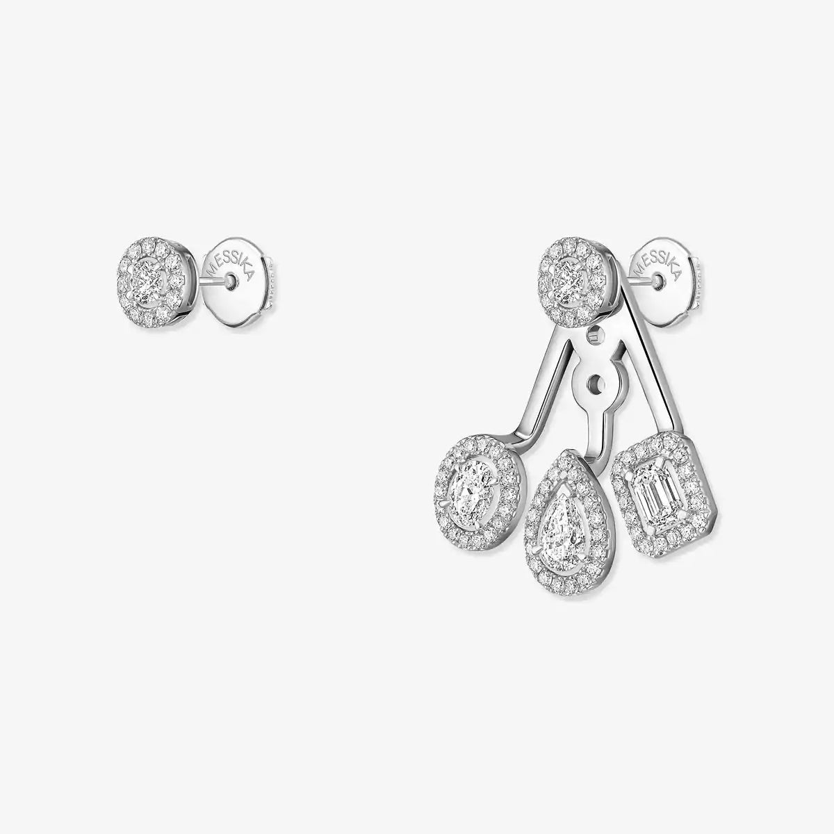 [Imperial]  My Twin Trio  Diamond Earrings