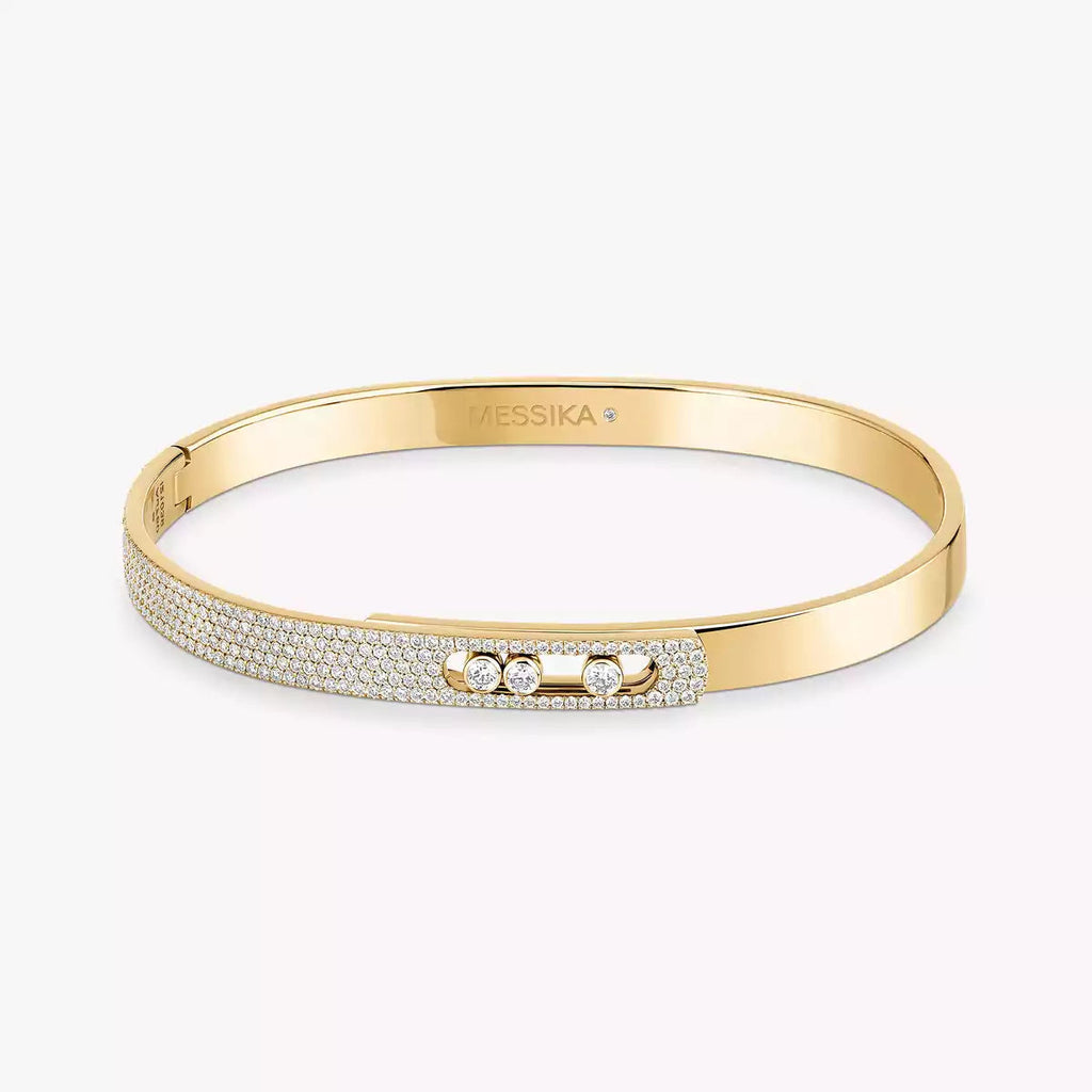 [Imperial] Move Noa Rose Gold Pavé Diamond Bangle Bracelet