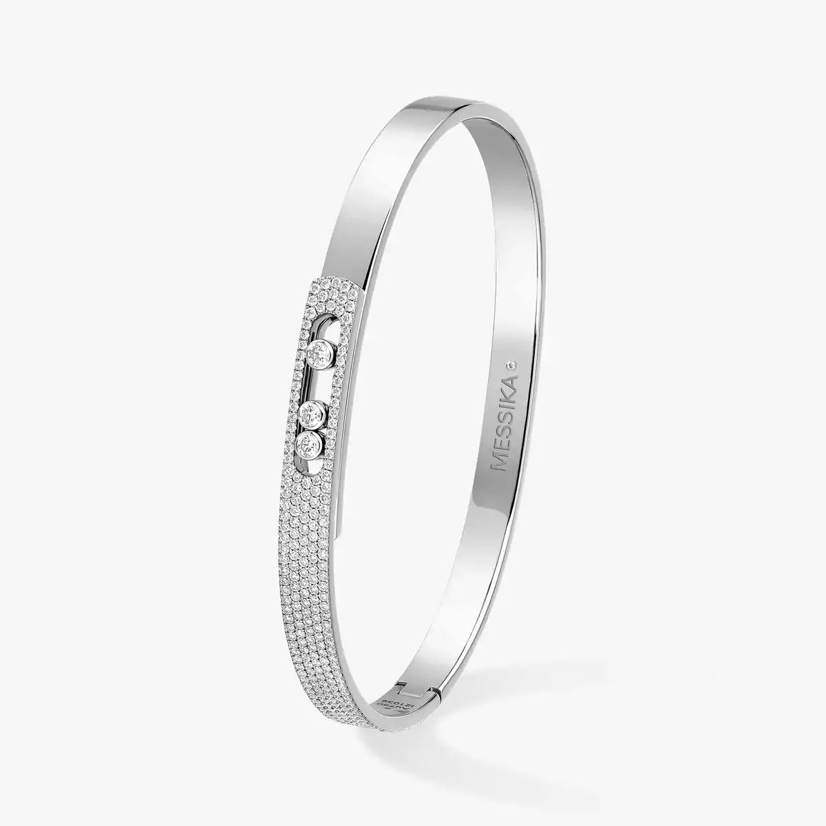 [Imperial] Move Noa Rose Gold Pavé Diamond Bangle Bracelet
