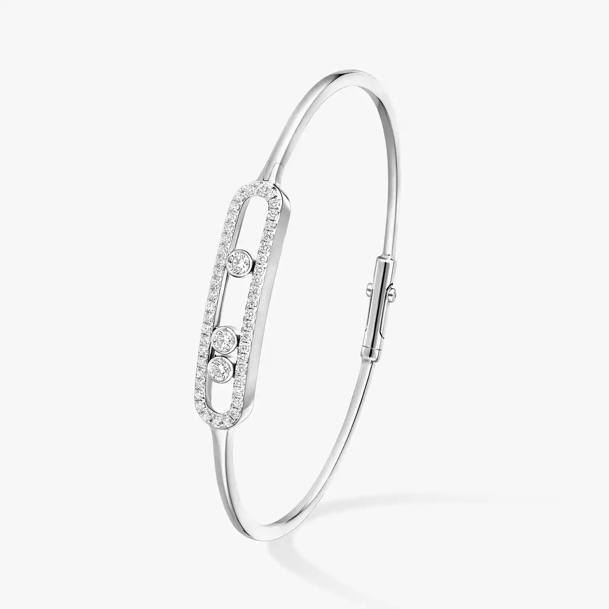 [Imperial] Move Pavé Diamond Bangle Bracelet M