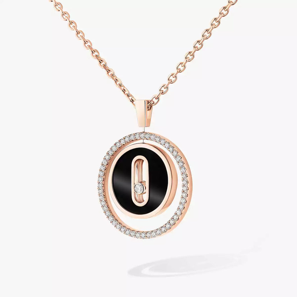 [Imperial] Lucky Move Diamond Necklace in Rose Gold and White Mother-of-Pearl
