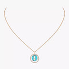 [Imperial] Lucky Move Diamond Necklace in Rose Gold and White Mother-of-Pearl