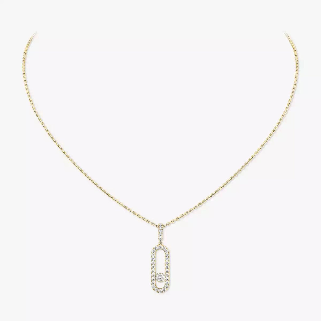 [Imperial] Move Uno Diamond Necklace in Rose Gold