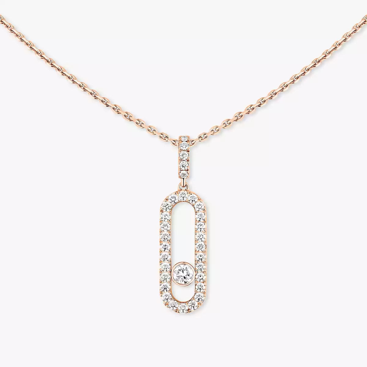 [Imperial] Move Uno Diamond Necklace in Rose Gold