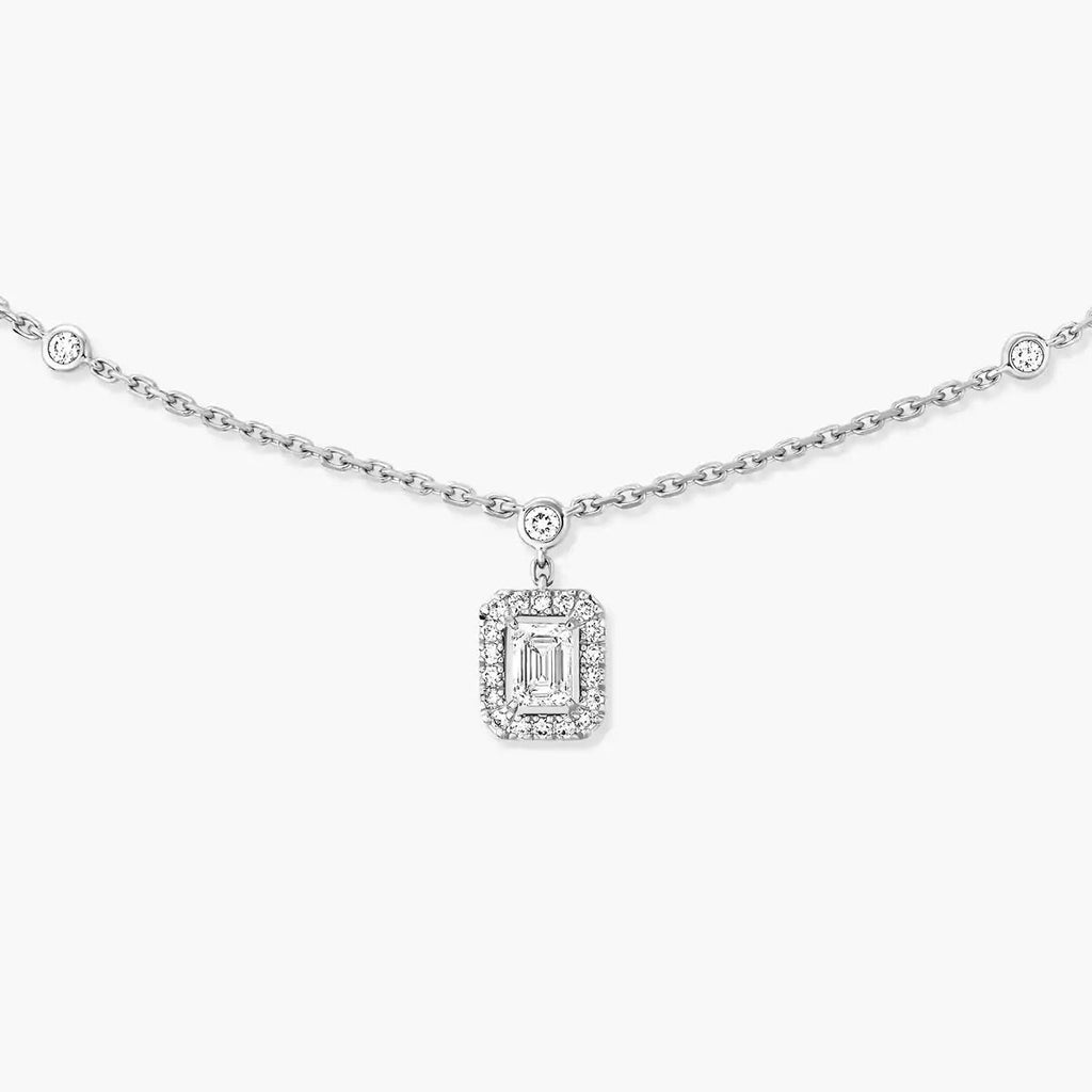 [Imperial] My Twin Diamond Necklace in Silver