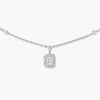 [Imperial] My Twin Diamond Necklace in Silver