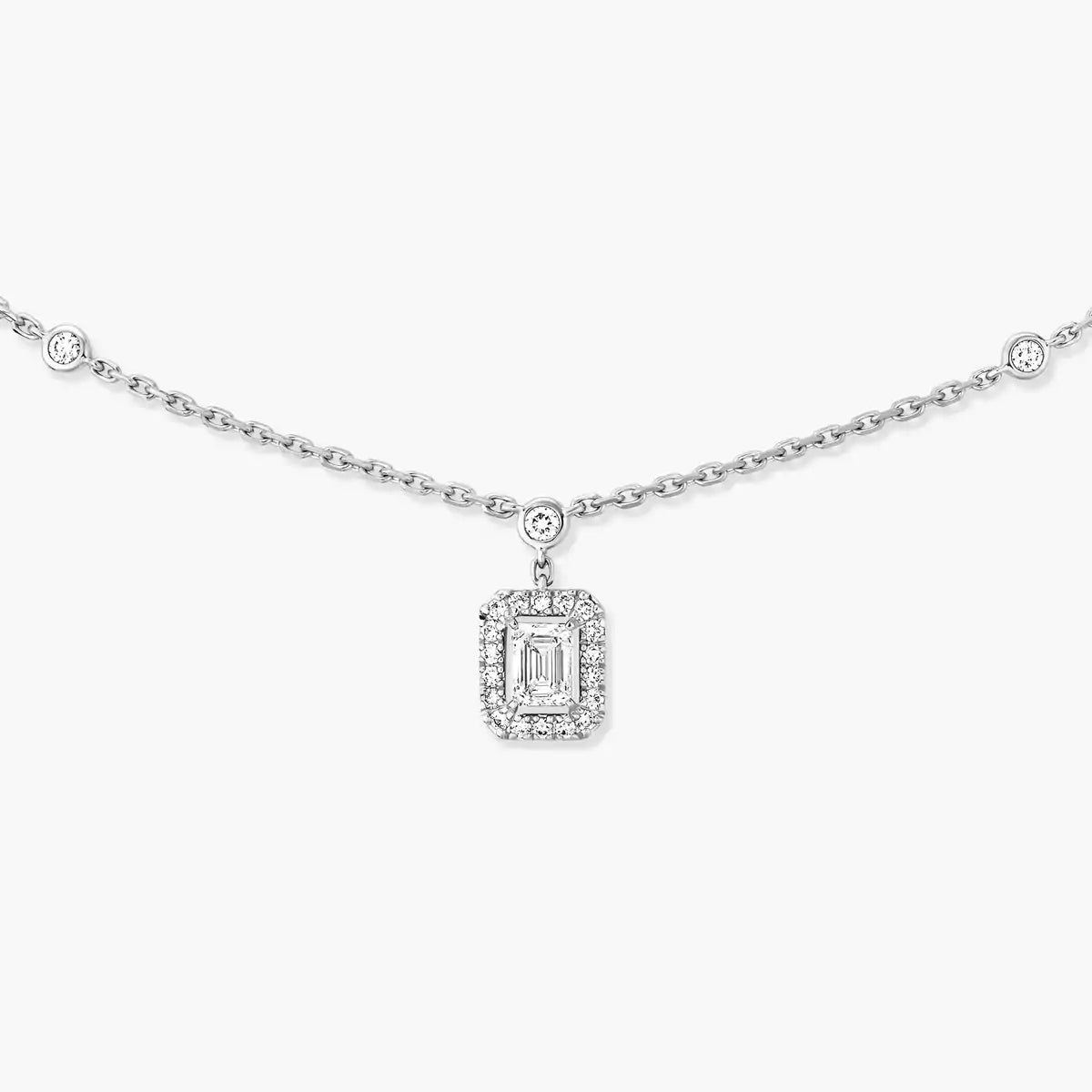 [Imperial] My Twin Diamond Necklace in Silver