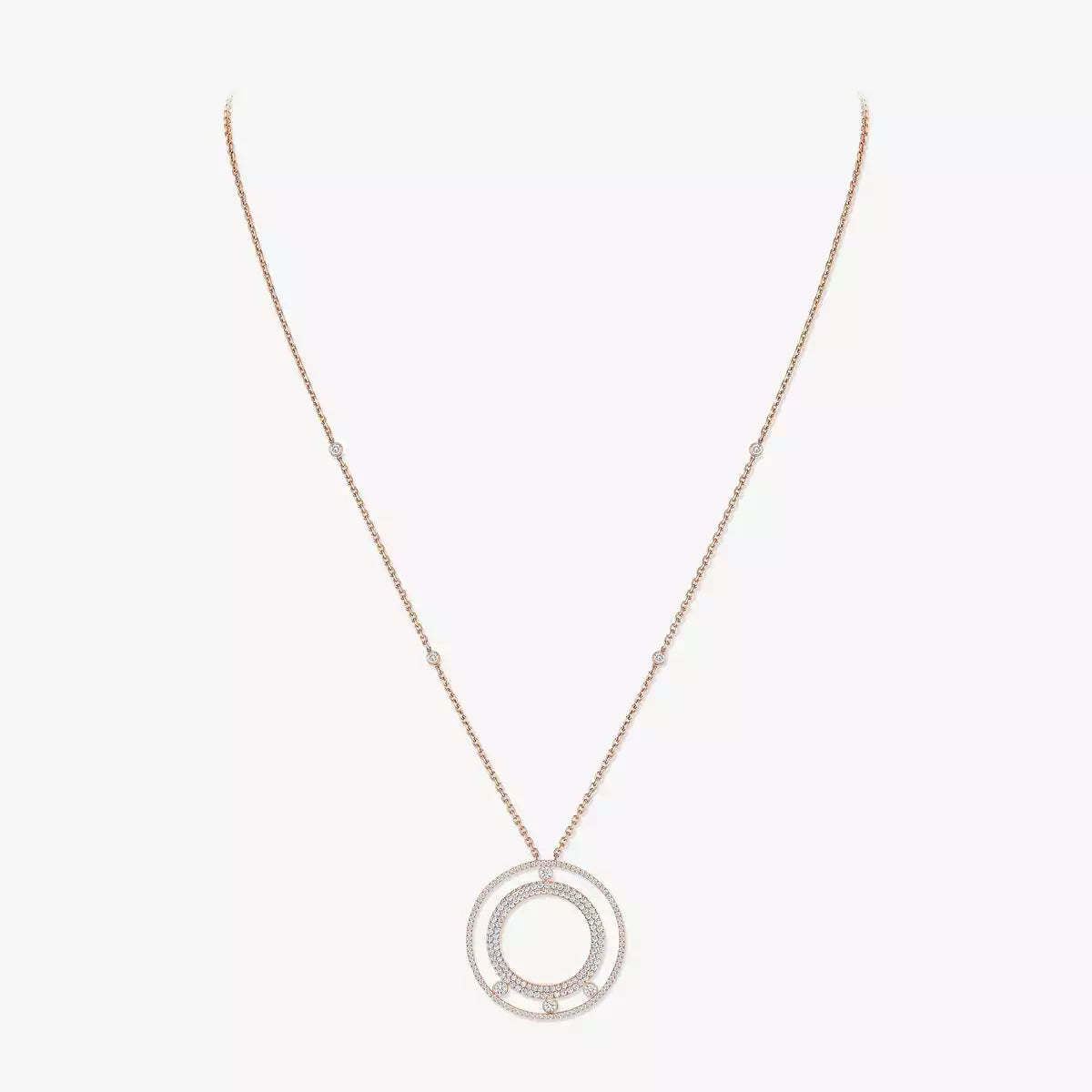 [Imperial] Move Romane Long Pave_-Set Diamond Necklace