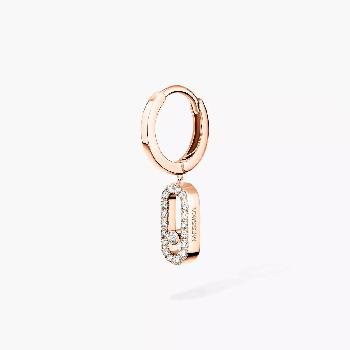 [Imperial] Move Uno Single Diamond Hoop Earring