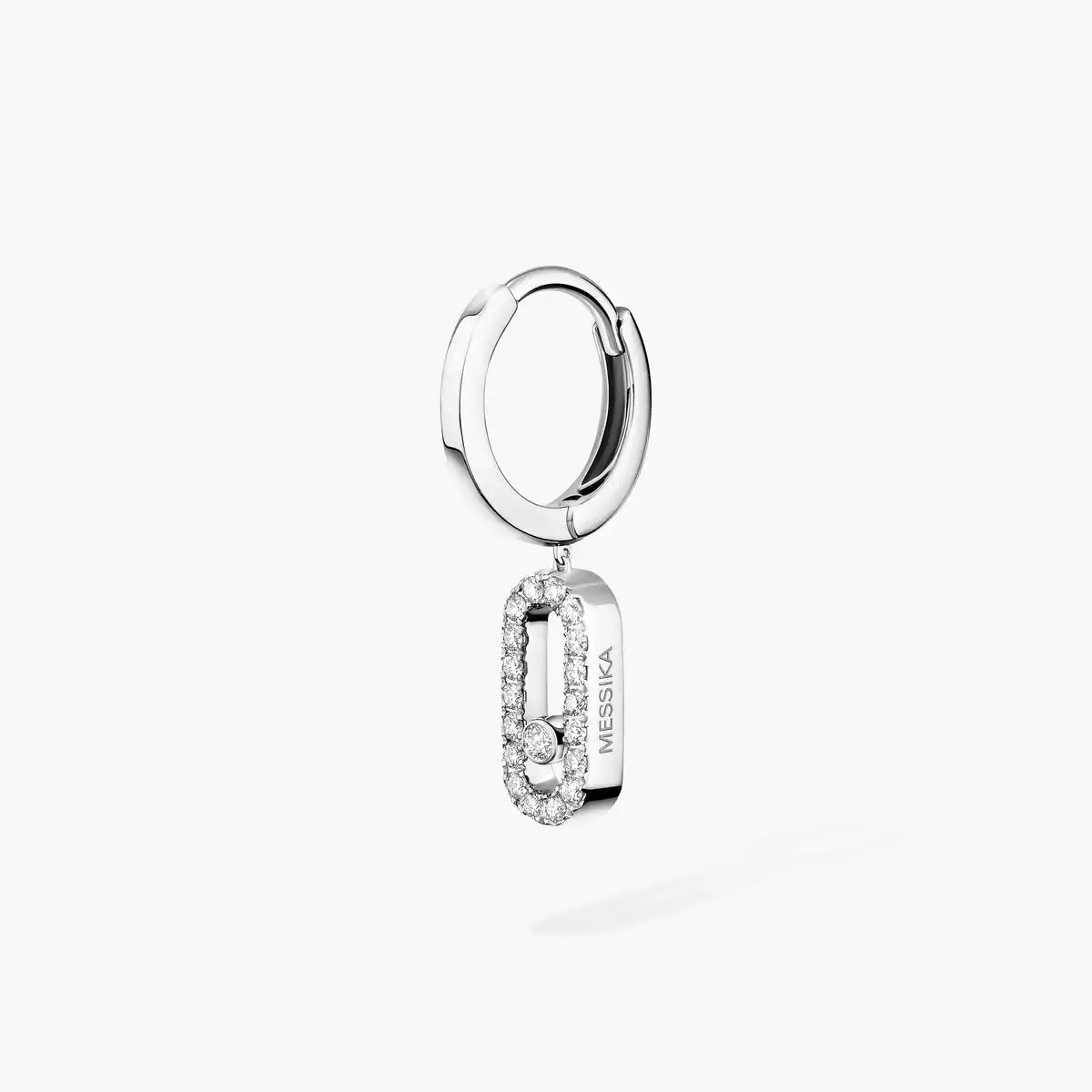 [Imperial] Move Uno Single Diamond Hoop Earring