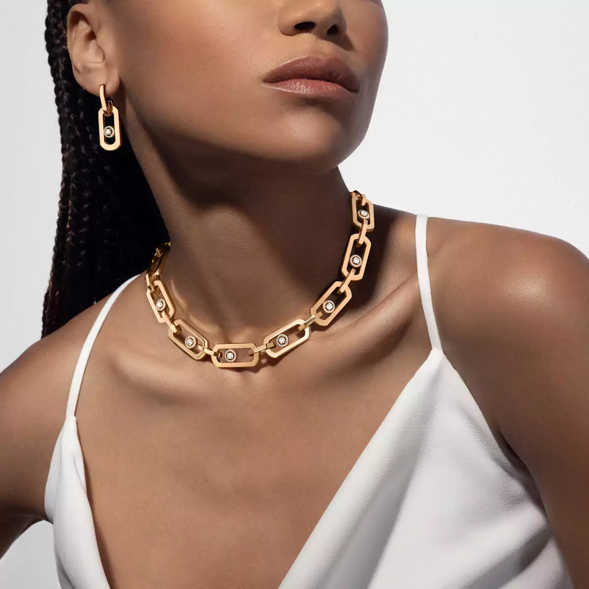 [Imperial]  So Move XL Diamond Hoop Earring