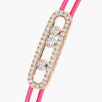 [Imperial] Messika Care(s) pink cord pavé bracelet