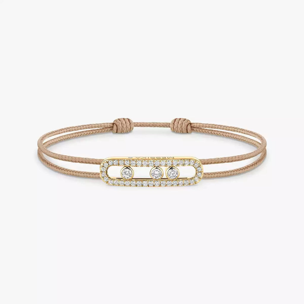 [Imperial] Messika Care(s) pink cord pavé bracelet