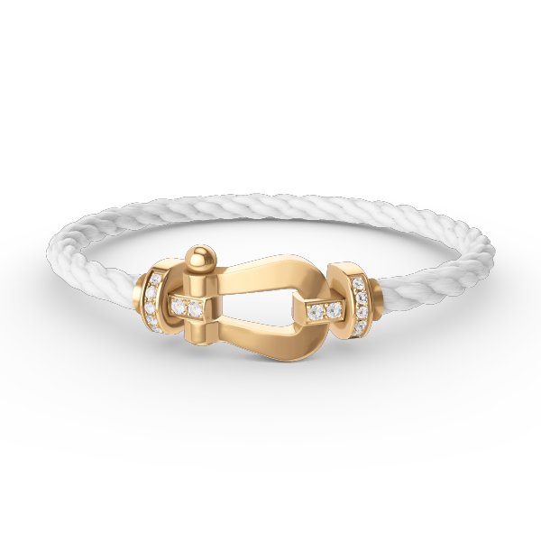 [Imperial] FORCE LARGE HORSESHOE HALF DIAMOND BRACELET GOLD