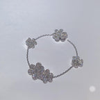[Imperial] FRIVOLE SILVER 5 FLOWERS BRACELET