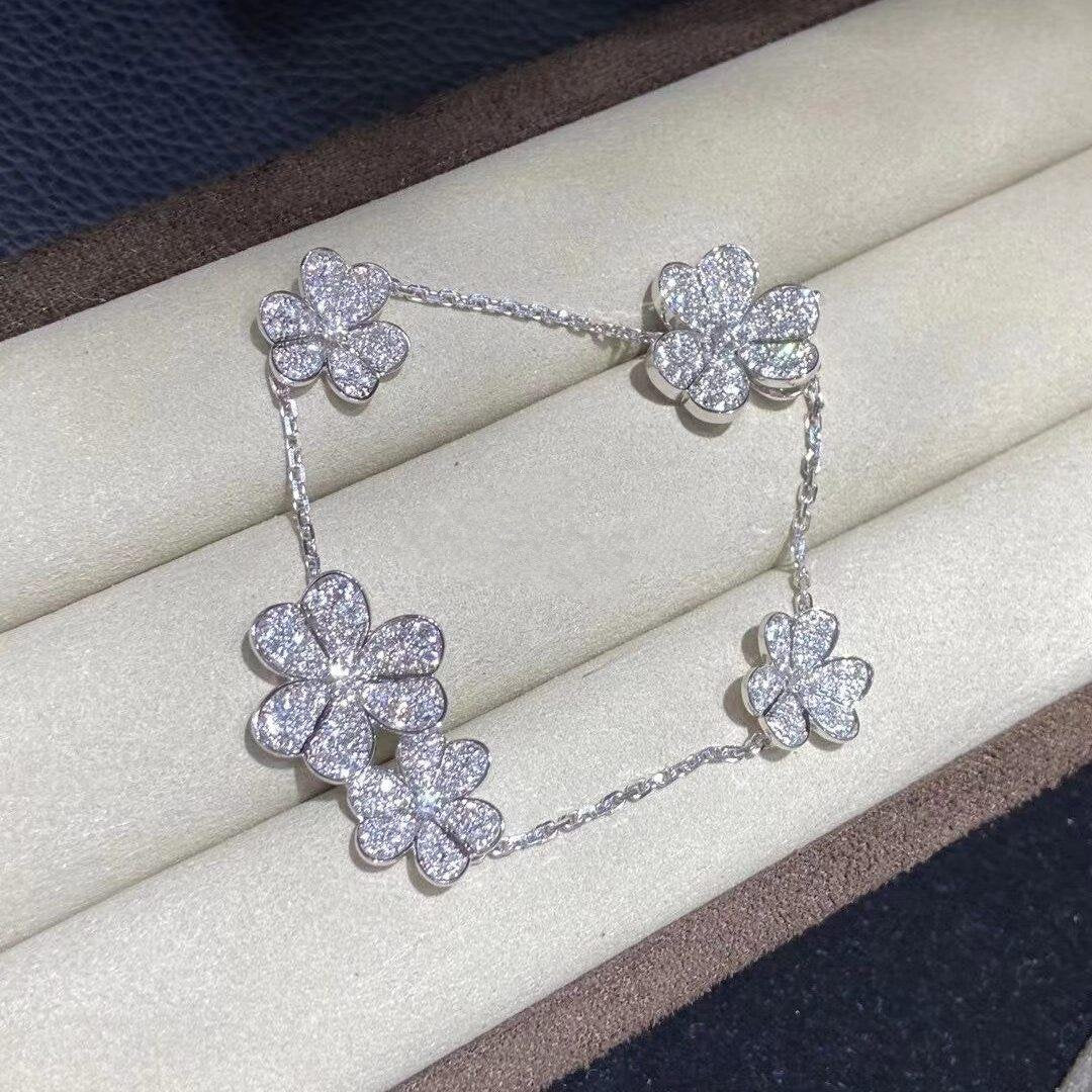 [Imperial] FRIVOLE SILVER 5 FLOWERS BRACELET