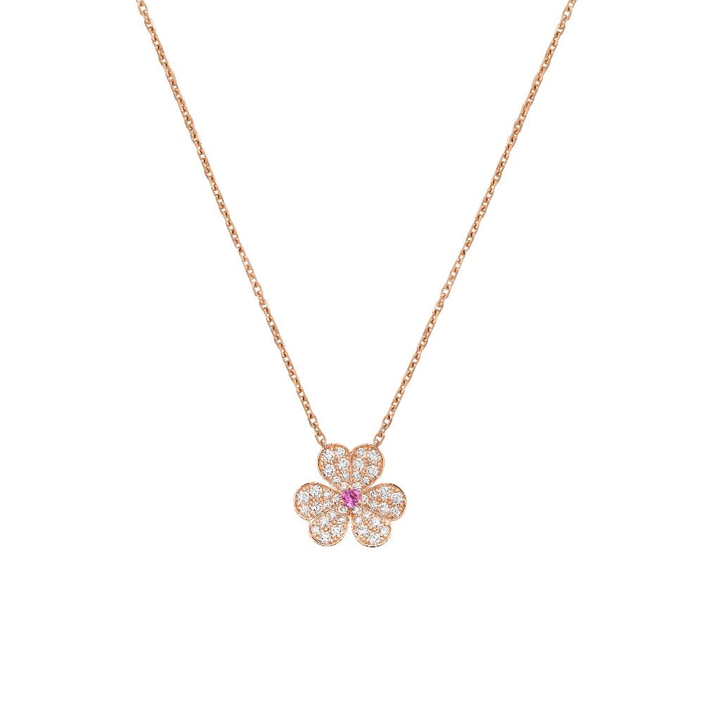 [Imperial] FRIVOLE ROSE GOLD FLOWER DIAMOND NECKLACE