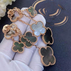 [Imperial] CLOVER EARRINGS DARK MOP 4 MOTIFS ROSE GOLD