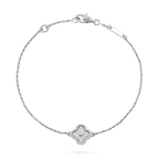 [Imperial] CLOVER  SINGLE FLOWER BRACELET SILVER
