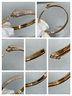[Imperial] PANTHERE FULL DIAMOND OPEN BRACELET