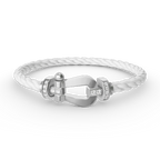 [Imperial] FORCE LARGE HORSESHOE HALF DIAMOND BRACELET SILVER