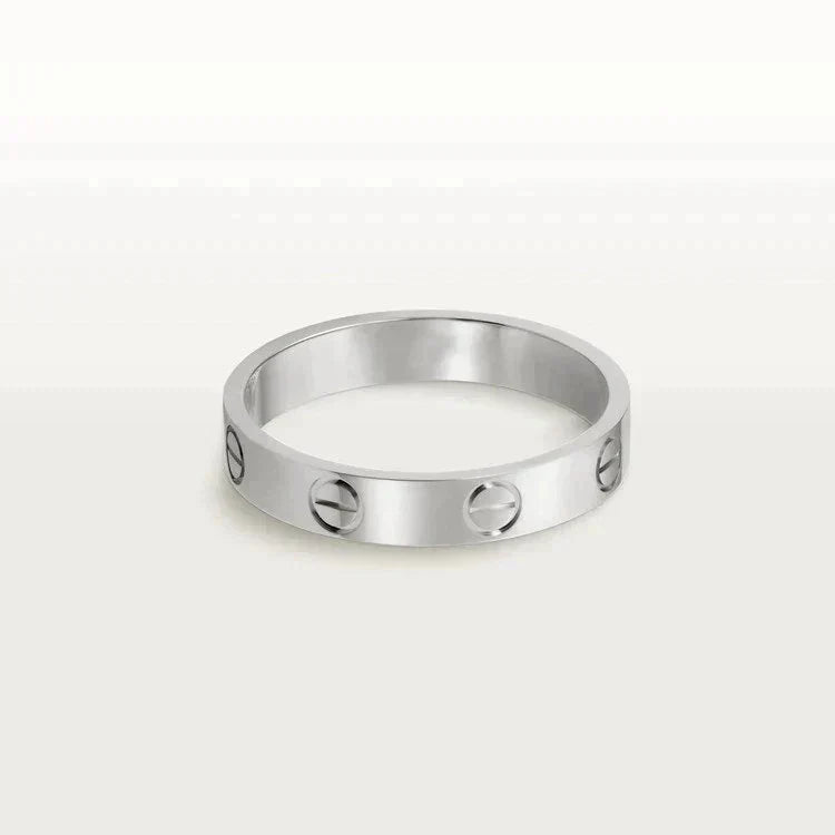 [Imperial] LOVE RING 4MM 1 DIAMOND SILVER
